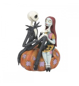 Figura Enesco Disney Pesadilla Antes De Navidad Jack Y Sally En Calabaza