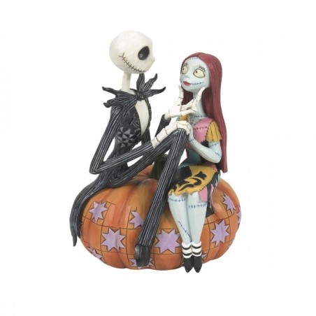 Figura Enesco Disney Pesadilla Antes De Navidad Jack Y Sally En Calabaza