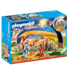 Playmobil Navidad Belen Con Luz