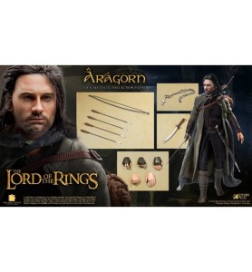 Figura Star Ace El Señor De Los Anillos Aragorn 2.0 Version Especial Real Master Serie 22.5 Cm