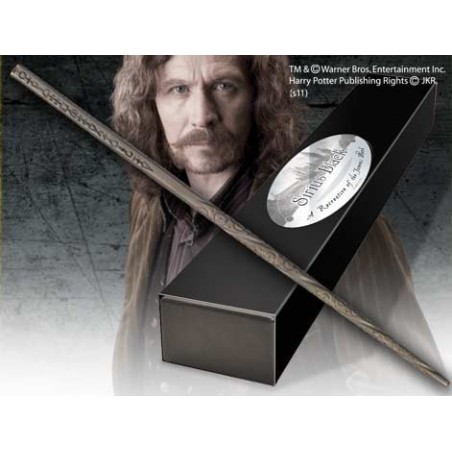 Replica The Noble Collection Harry Potter Sirius Black Varita Con Caja Y Placa De Identificacion