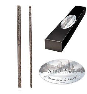 Replica The Noble Collection Harry Potter Sirius Black Varita Con Caja Y Placa De Identificacion