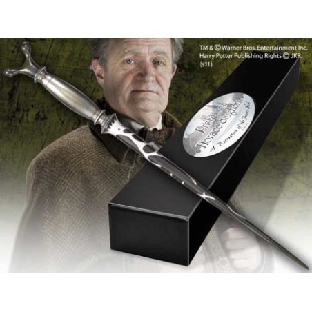 Replica The Noble Collection Harry Potter Horace Slughorn Varita Con Caja Y Placa De Identificacion