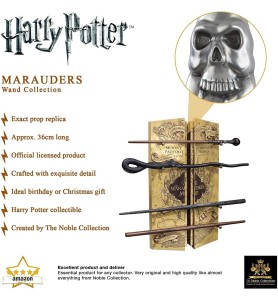 Replica The Noble Collection Mapa Del Merodeador Coleccion 4 Varitas En Expositor Harry Potter