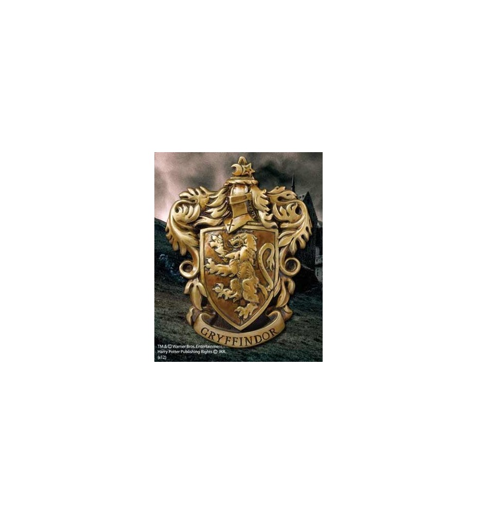 Escudo De Pared The Noble Collection Harry Potter Casa Gryffindor Resina 20 X 28 Cm