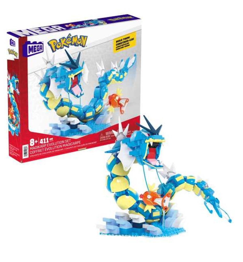 Magikarp Evolution Set Mega Construx 411 Piezas Pokémon