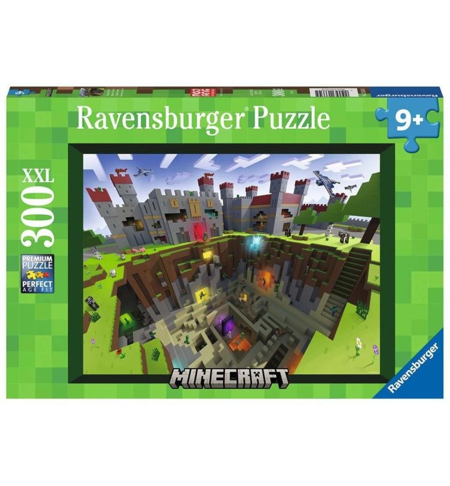 Puzzle Ravensburger Minecraft 9+ 300 Piezas