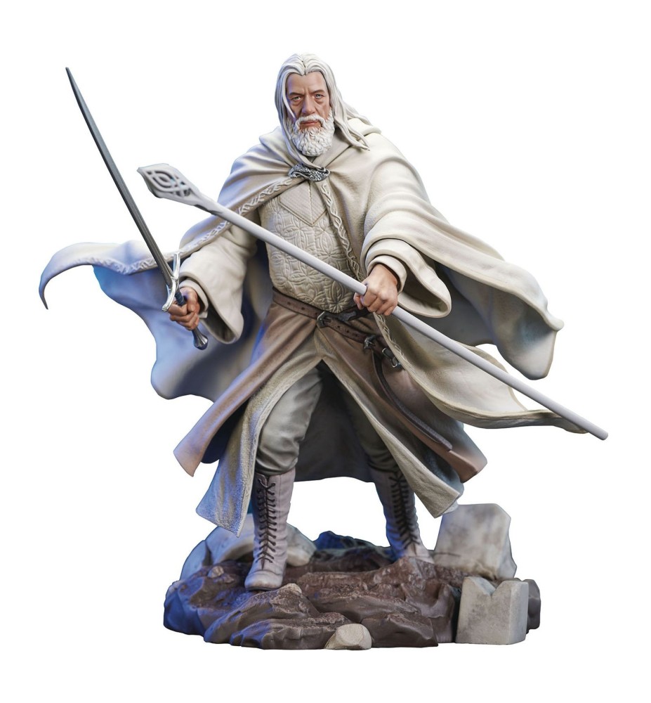 Figura Diamond Select Toys Diorama Gallery El Señor De Los Anillos Gandalf Deluxe