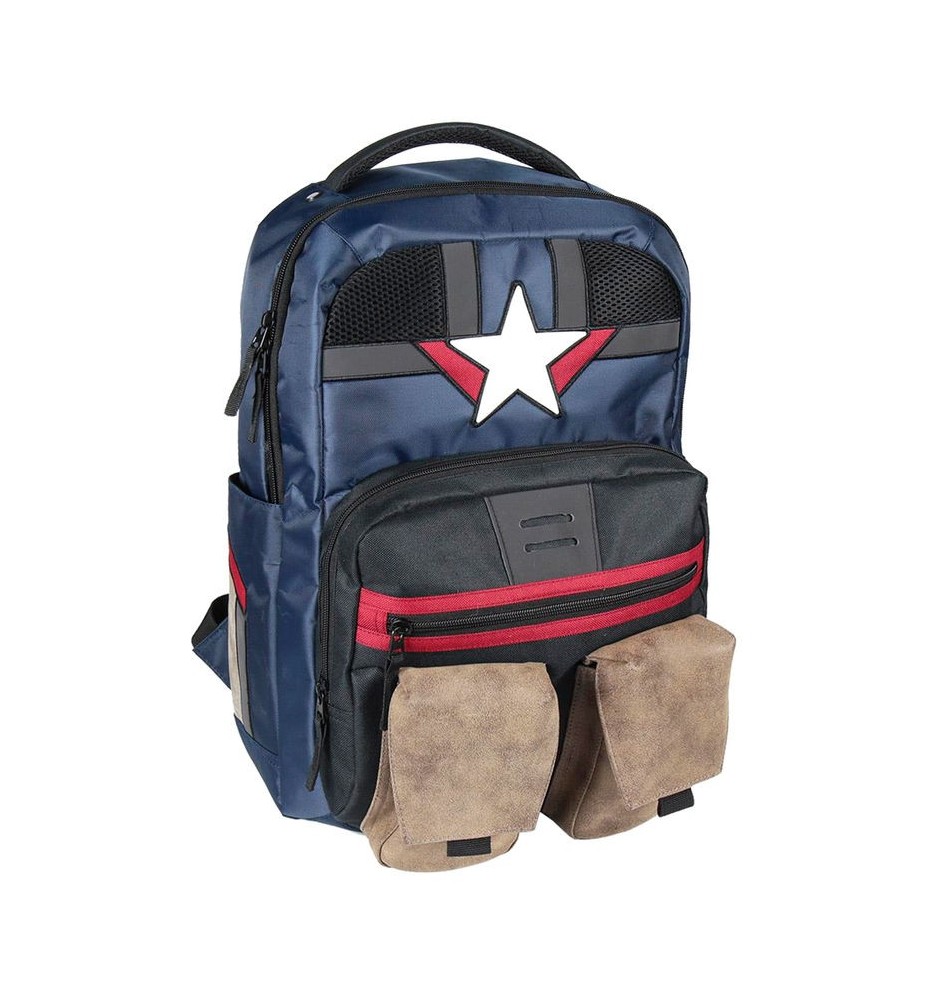 Mochila Casual Cerdá Marvel Capitan America Vengadores Multicolor 48 Cm