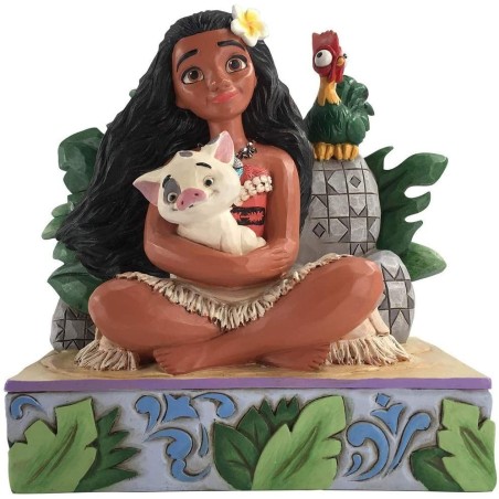 Figura Enesco Disney Vaiana Moana Con Pua Y Hei Hei