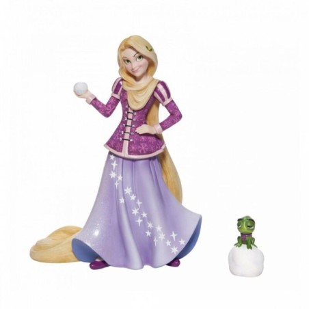 Figura Enesco Disney Enredados Rapunzel Y Pascal Edicion Navideña