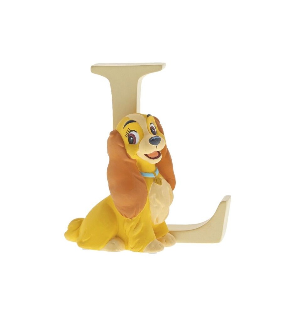 Figura Enesco Disney La Dama Y El Vagabundo Lady Letra L