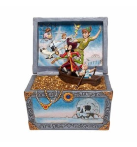 Figura Enesco Disney Peter Pan Cofre Del Tesoro Peter Pan Garfio & Compañia