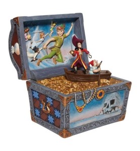 Figura Enesco Disney Peter Pan Cofre Del Tesoro Peter Pan Garfio & Compañia