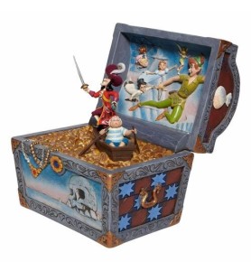 Figura Enesco Disney Peter Pan Cofre Del Tesoro Peter Pan Garfio & Compañia