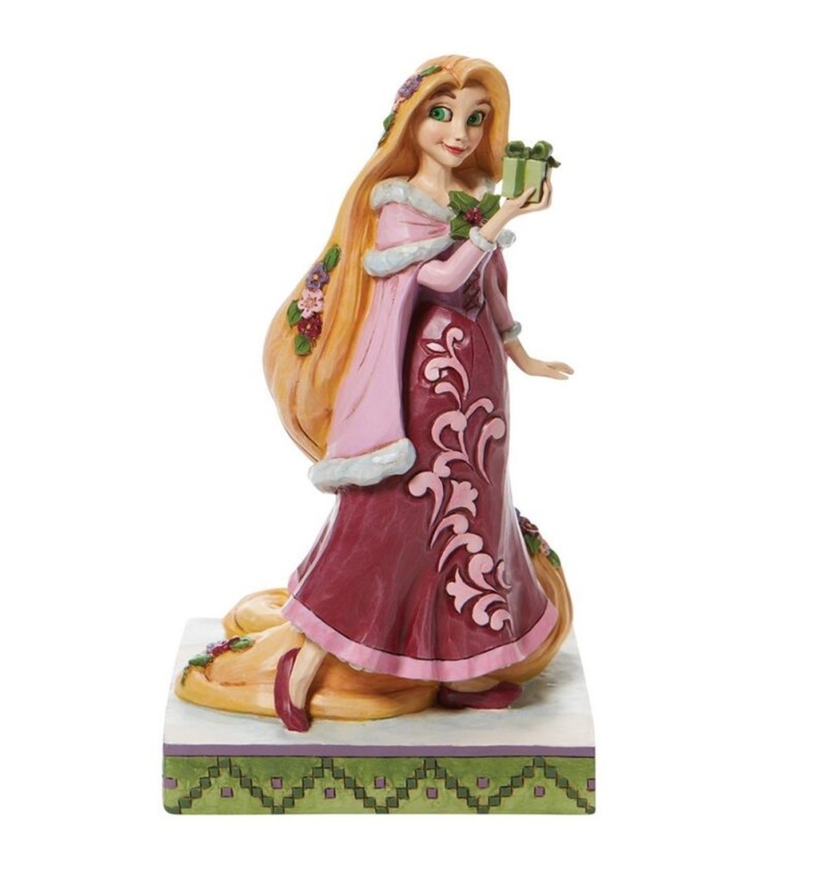 Figura Enesco Disney Enredados Rapunzel Con Regalos