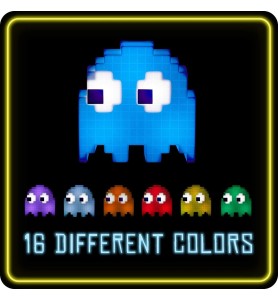 Lámpara Paladone Pac Man Fantasma Fantasmita V2 Multicolor