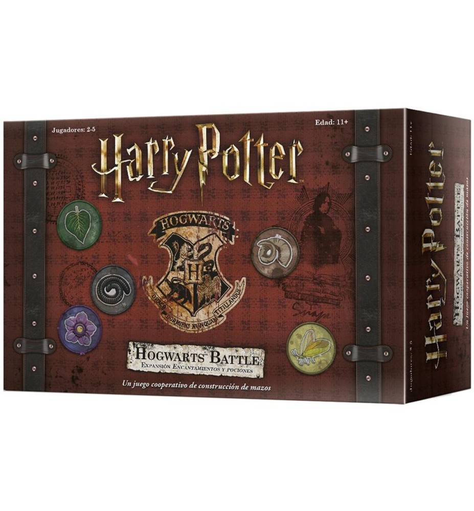 Juego De Mesa Harry Potter Hogwarts Battle Encantamiento Pociones Pegi 11