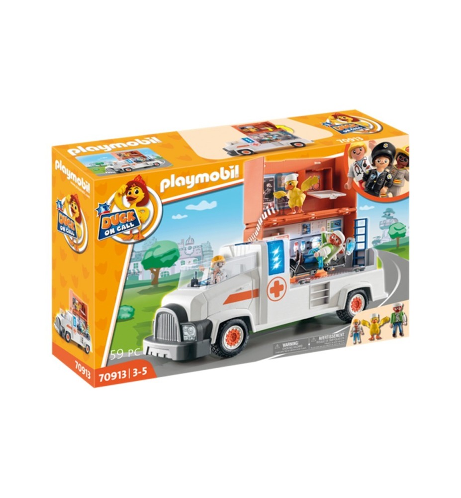 Playmobil Duck On Call Camion Ambulancia