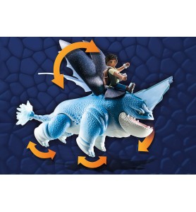 Playmobil Dragones: Nine Realms: Plowhorn & D'angelo