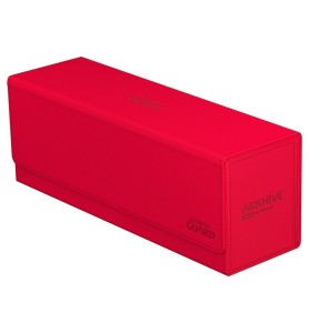 Caja De Almacenamiento Cartas Ultimate Guard Arkhive 400+ Xenoskin Monocolor Rojo