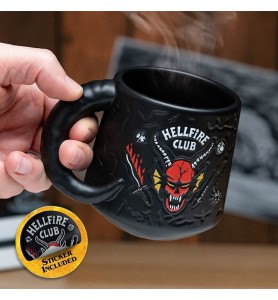 Taza Con Relieve Paladone Stranger Things Hellfire Club