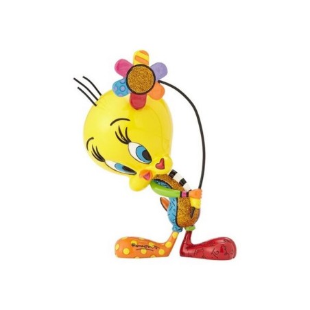 Figura Decorativa Enesco Looney Tunes Piolín Con Flor