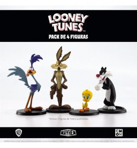 Juego De Mesa Looney Tunes Mayhem Pack De 4 Figuras Pegi 10