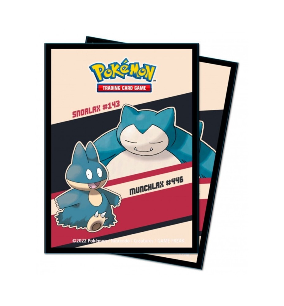 Fundas Estándar Ultra Pro Pokémon Snorlax & Munchlax 65 Unidades