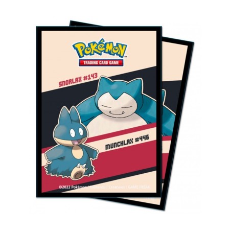 Fundas Estándar Ultra Pro Pokémon Snorlax & Munchlax 65 Unidades