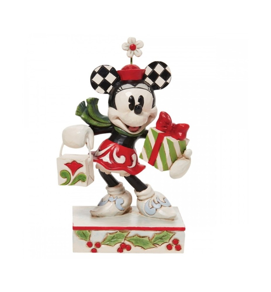 Figura Enesco Disney Minnie Regalos De Navidad Coleccion Traditions