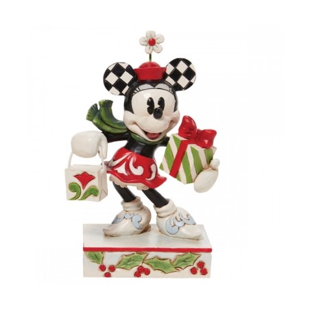 Figura Enesco Disney Minnie Regalos De Navidad Coleccion Traditions