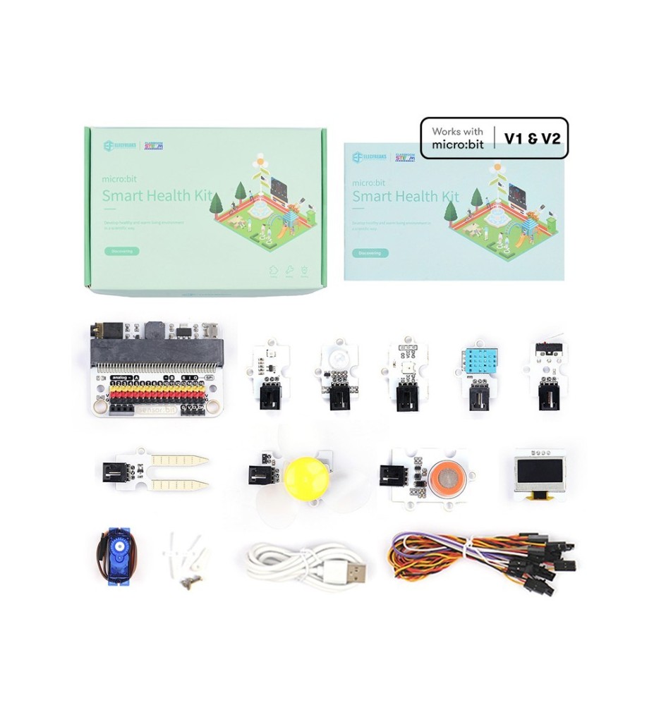 Kit De Sensores Inteligentes Micro:bit Salud Inteligente - Smart Health Kit - Sin Placa