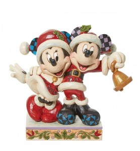 Figura Enesco Disney Mickey & Minnie Santa Claus