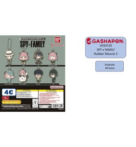 Set Gashapon Figuras Bandai Lote 40 Articulos Spy X Family Rubber Mascot 3