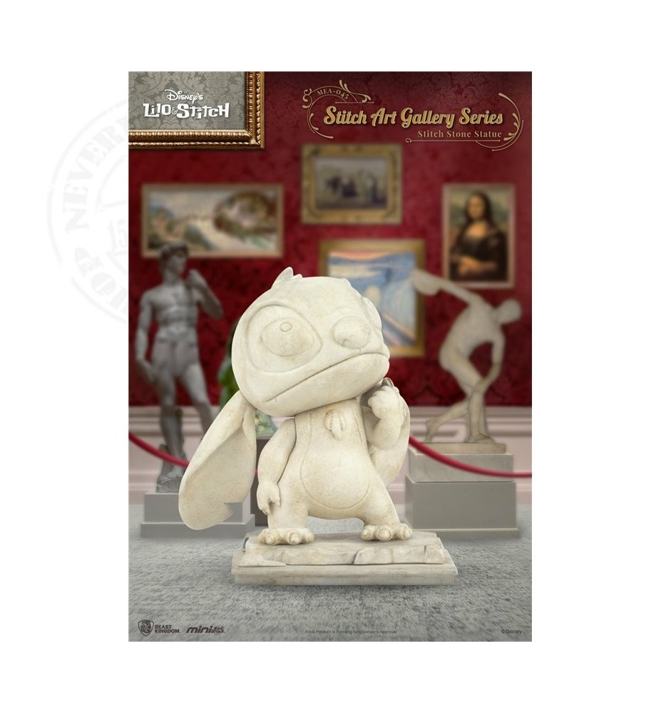 Figura Beast Kingdom Mini Egg Attack Disney Art Gallery Stitch Estátua