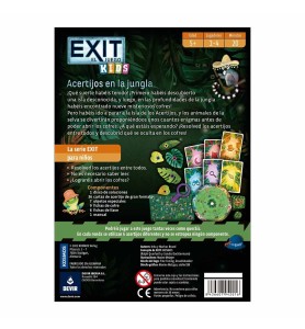 Juego De Mesa Devir Exit Kids Acertijos En La Jungla