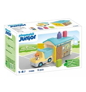 Playmobil Junior Camión Con Garaje