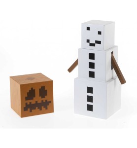 Figura Mattel Minecraft Golem De Nieve Accesorios