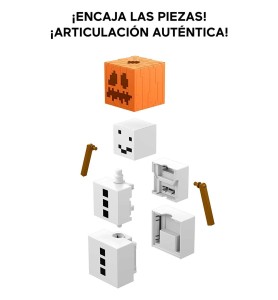 Figura Mattel Minecraft Golem De Nieve Accesorios