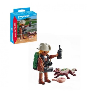 Playmobil Investigador Con Caimán