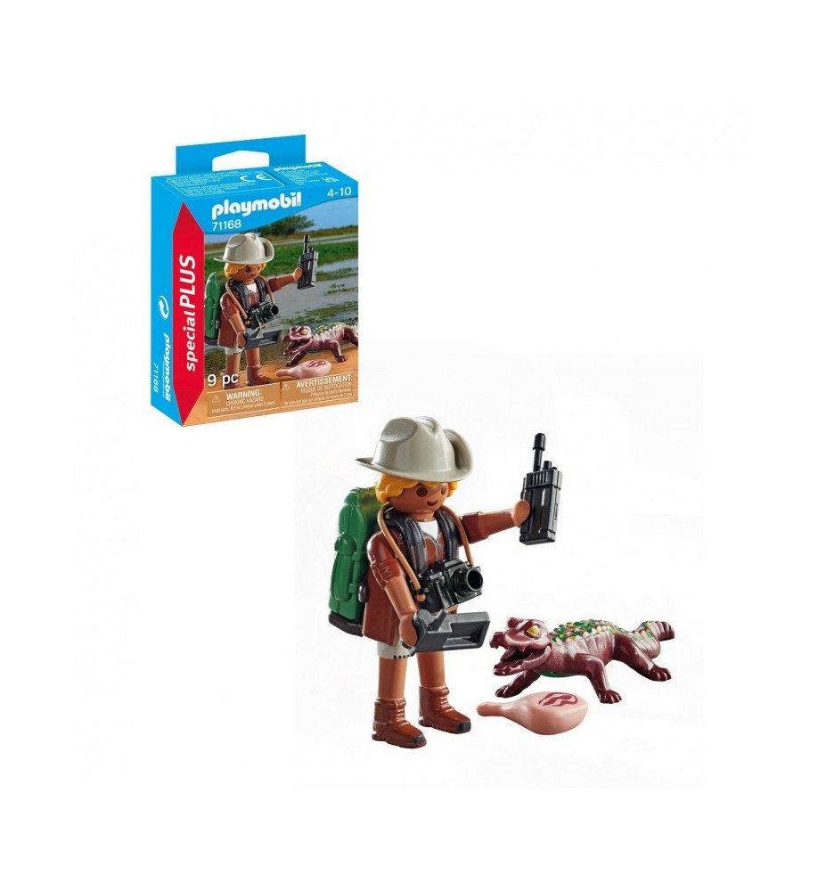 Playmobil Investigador Con Caimán