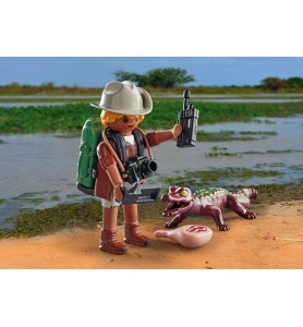 Playmobil Investigador Con Caimán