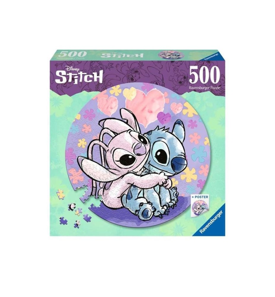 Puzzle Ravensburger Stitch Y Ángel 500 Piezas