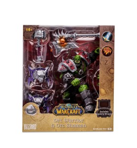 Figura Mcfarlane Toys World Of Warcraft Orc Warrior & Orc Shaman 15cm