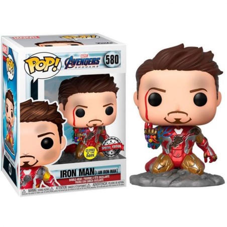 Funko Pop Marvel Endgame I Am Iron Man Glow In The Dark Edicion Especial Brillo En La Oscuridad 47096