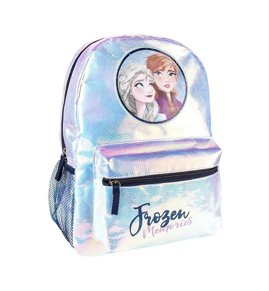 Mochila Casual Iridiscente Cerdá Disney Frozen 2 Anna & Elsa Azul 36 Cm