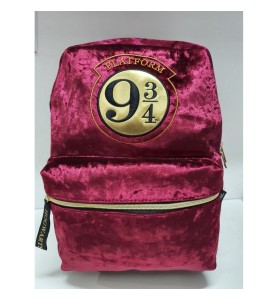 Mochila Casual Terciopelo Cerdá Harry Potter Anden 9 3 - 4 Burdeos 40 Cm