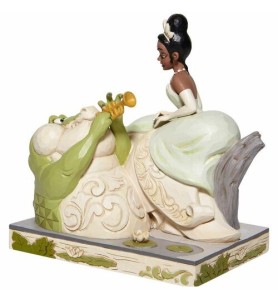 Figura Enesco Disney La Princesa Tiana Y El Sapo Tiana Con Cocodrilo