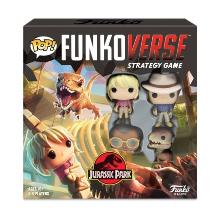 Juego De Mesa Funkoverse Jurassic Park Edicion 100 Version Ingles